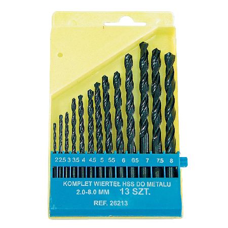 SET BURGHIE METAL HSS IN CASETA 2.0-8.0MM - 13P.
