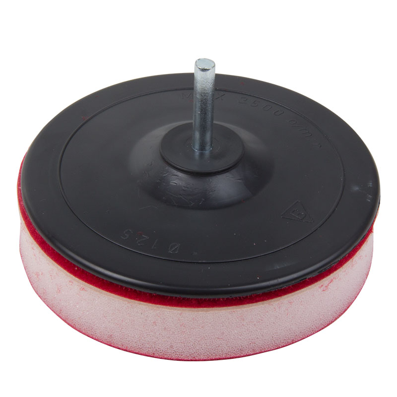 SUPORT DISC ABRAZIV AUTO-ADEZIV BURETAT CU TIJA / 125MM