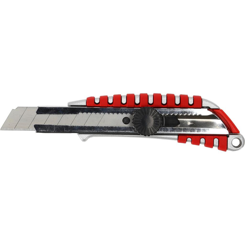 CUTTER ALUMINIU CAUCIUCAT CU ROZETA BLOCARE - 18MM