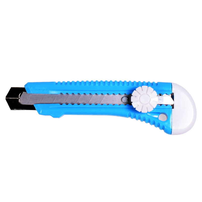 CUTTER PLASTIC CU GHIDAJ SI ROZETA BLOCARE - 18MM