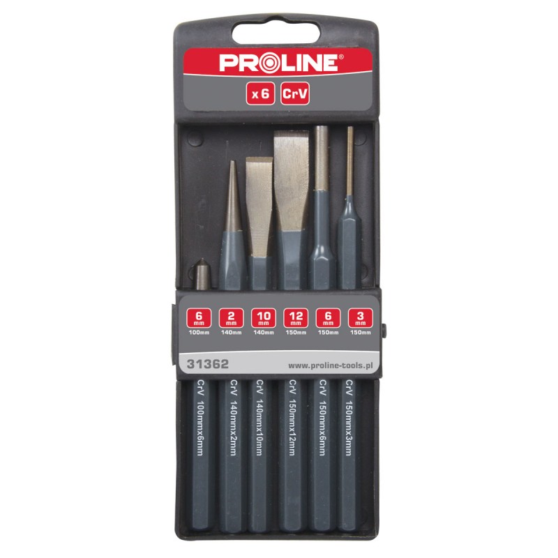 SET DALTI-DORNURI-PUNCTATOARE CR-VA PENTRU METAL - 6P.