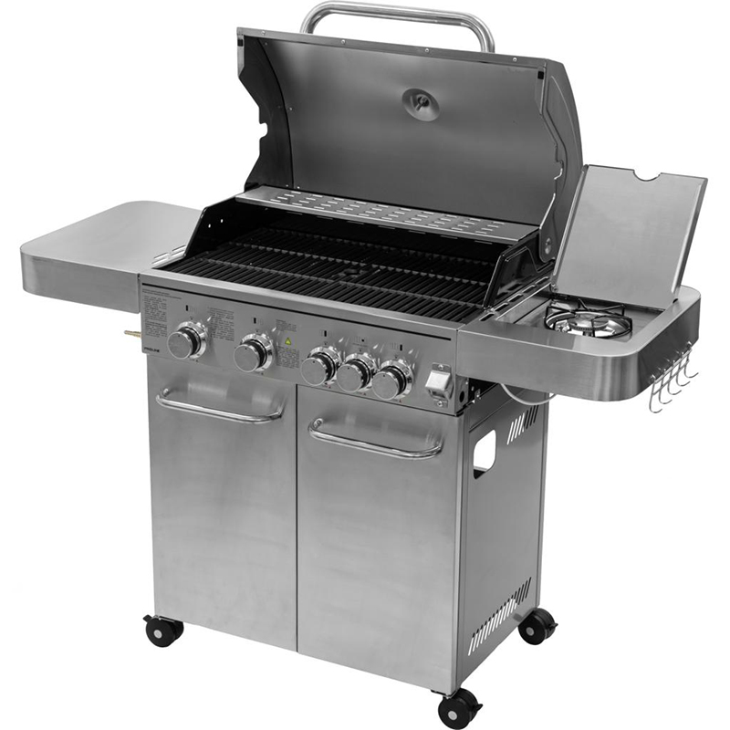 GRILL GAZ INOXIDABIL - 4+1 ARZATOARE / 17.15KW