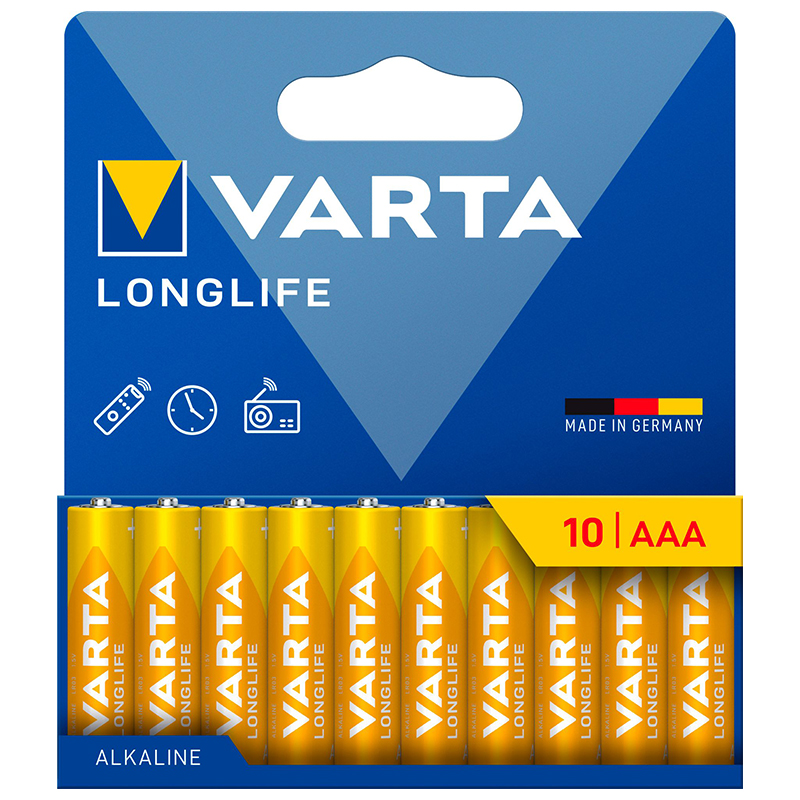 VARTA LONGLIFE AAA PACK10