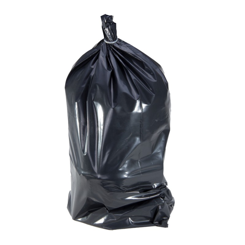 SACI MOLOZ POLIETILENA 80L / NEGRU, 10/SET