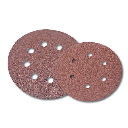 DISC ABRAZIV HARTIE CU ORIFICII 125MM - GR.40, 5/SET
