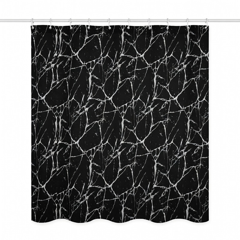 PERDEA DUS 90G / 180X200CM - MODEL-MARMURA-NEAGRA