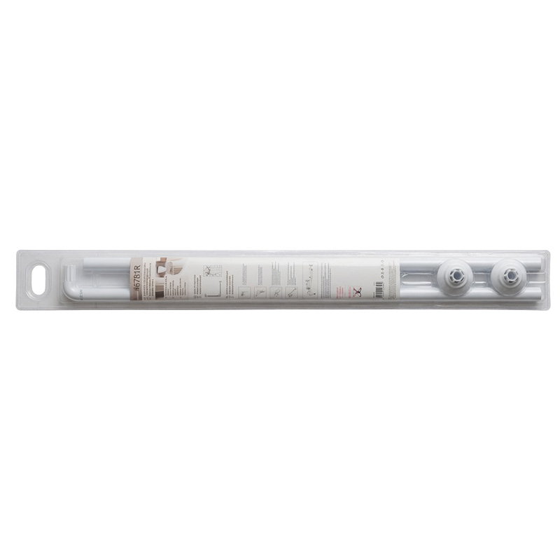 BARA PERDEA DUS METALICA TIP-L - 80X80CM