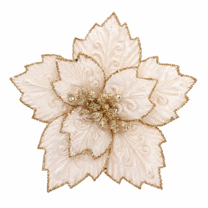 FLOARE DECORATIVA DE CRACIUN 22X19CM SYSDH-A3025045