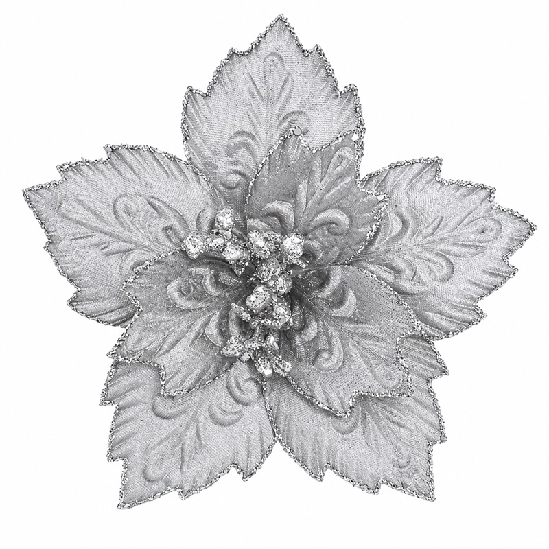 FLOARE DECORATIVA DE CRACIUN 22X19CM SYSDH-A3025046