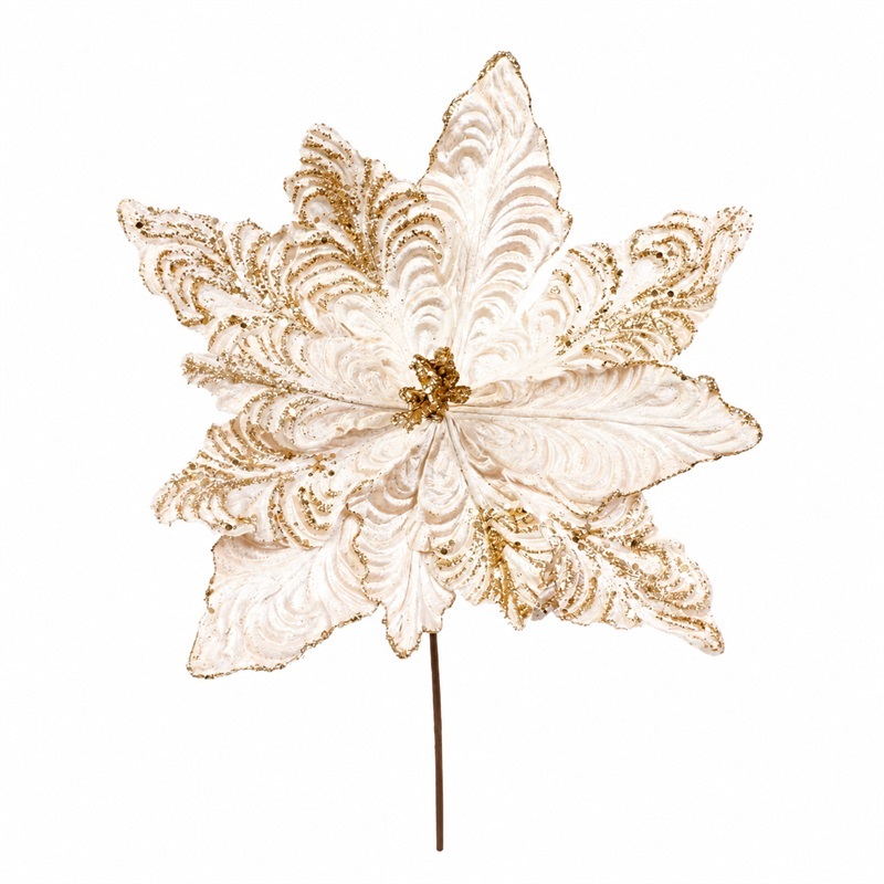FLOARE DECORATIVA DE CRACIUN 32CM SYSDH-A3025355
