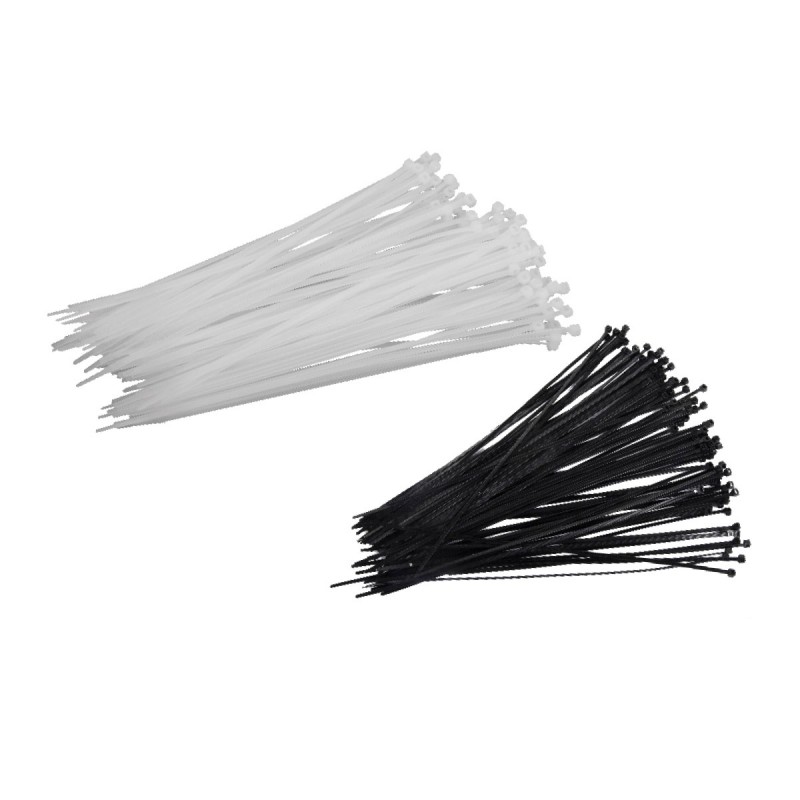 FASETE LEGATURA UV REZISTENTE NEGRE 4.8X400MM, 100/SET
