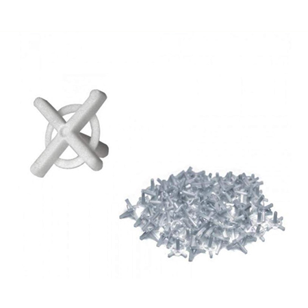 DISTANTIERE FAIANTA TIP CRUCE CU INEL 2.0MM, 100/SET
