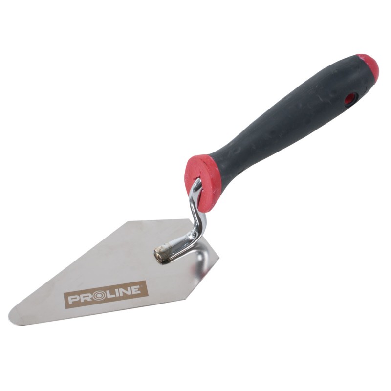MISTRIE INOX TRIUNGHI-TESITA CU MANER GUMAT 160X100MM