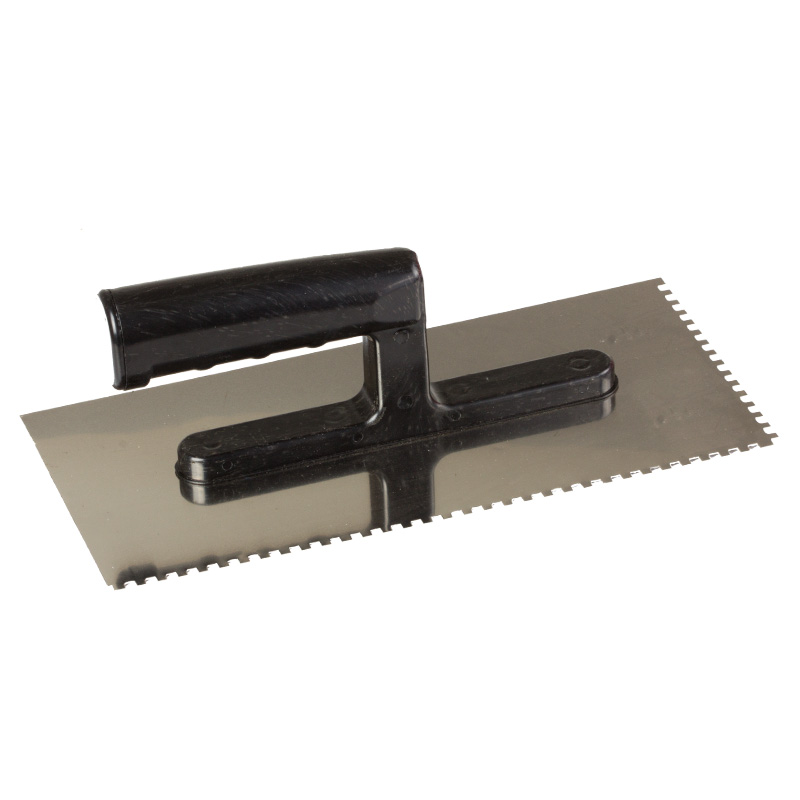 GLETIERA INOX DINTATA CU MANER PLASTIC 270X130/4MM