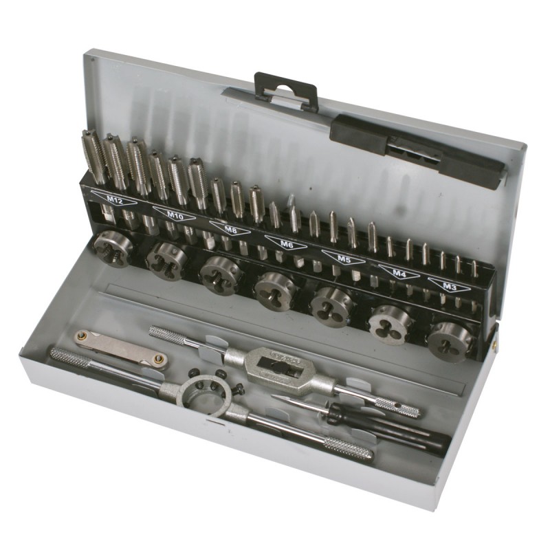 TRUSA TAROZI SI FILIERE HSS CU ACCESORII M3-M12 - 32P.