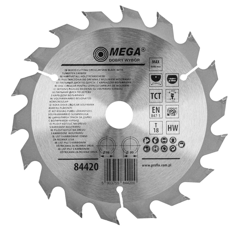 DISC CIRCULAR PENTRU LEMN CU DINTI CALITI 300MM / 40D.