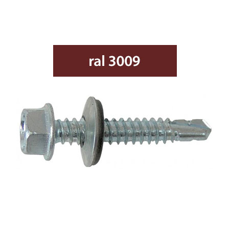 SURUBURI PERFORATOARE RAL3009-ROSU 4.8X35MM, 250/SET