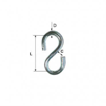 CARLIG ZINCAT FARA INEL 4MM / 4X32MM