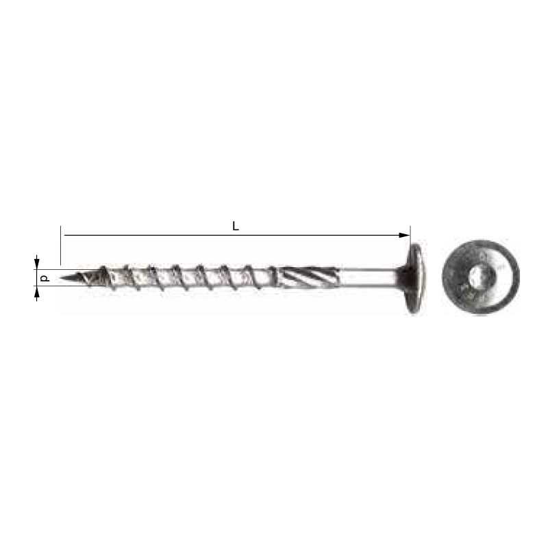 SURUBURI CU CAP TORX TORBANTE T30 6X200MM, 100/SET