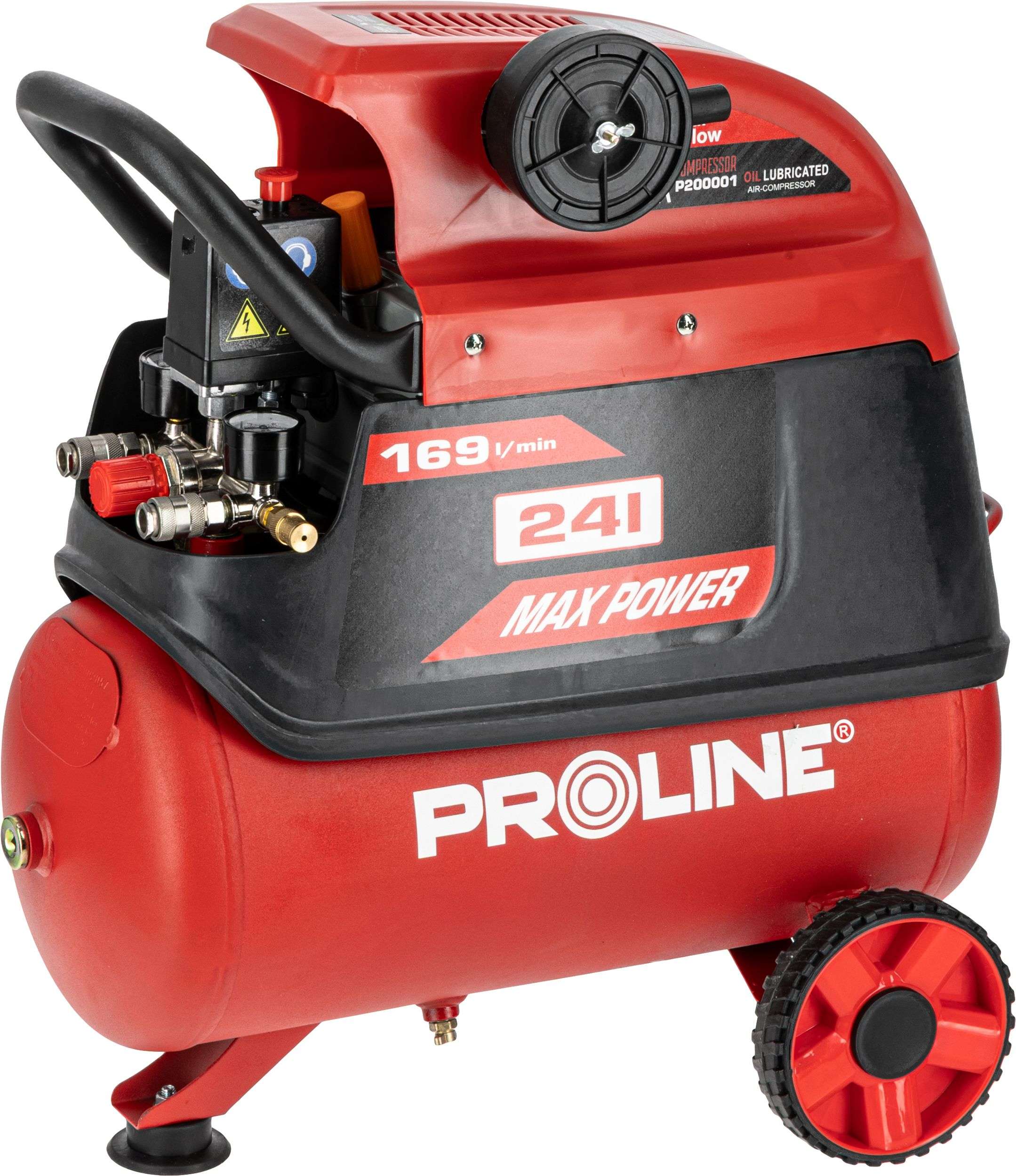 COMPRESOR AER CU ULEI - 1500W / 8BAR / 169L/MIN / 24L