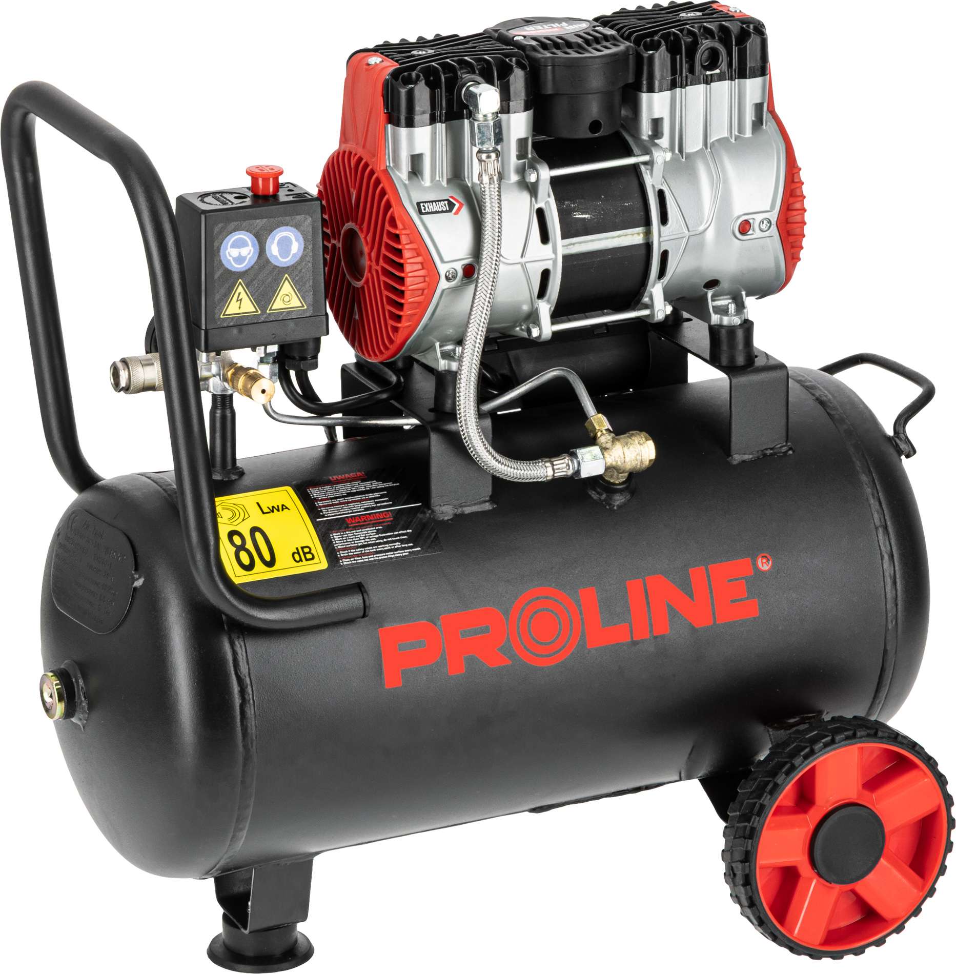 COMPRESOR AER FARA ULEI - 750W / 8BAR / 167L/MIN / 24L
