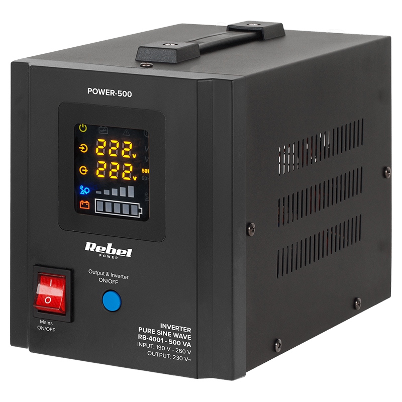 UPS CU SINUS PUR - 12V / 500VA / 300W