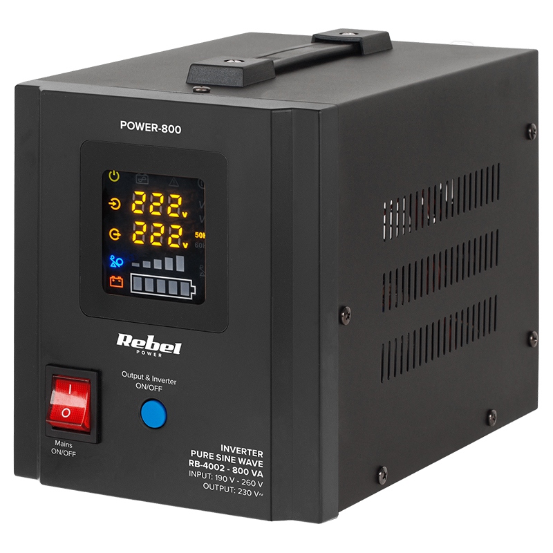 UPS CU SINUS PUR - 12V / 800VA / 500W