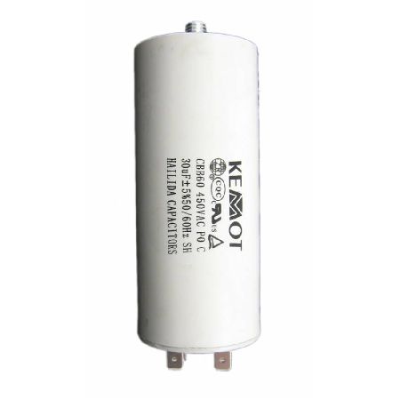 CONDENSATOR MOTOR CU SURUB CONECTOR - 30UF / 450V