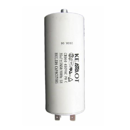 CONDENSATOR MOTOR CU SURUB CONECTOR - 35UF / 450V