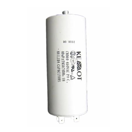 CONDENSATOR MOTOR CU SURUB CONECTOR - 40UF / 450V