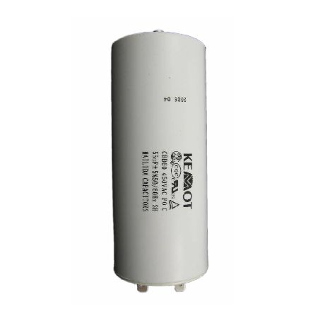CONDENSATOR MOTOR CU SURUB CONECTOR - 55UF / 450V