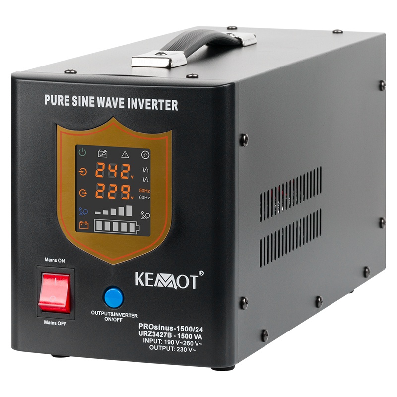 UPS CU SINUS PUR - 24V / 1050W / NEGRU