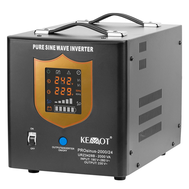 UPS CU SINUS PUR - 24V / 1400W / NEGRU