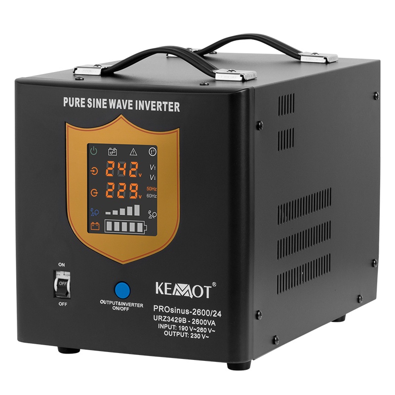 UPS CU SINUS PUR - 24V / 1800W / NEGRU