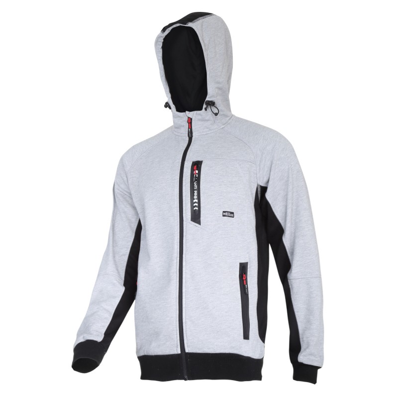 JACHETA HANORAC PREMIUM CU GLUGA SI FERMOAR / GRI - 2XL