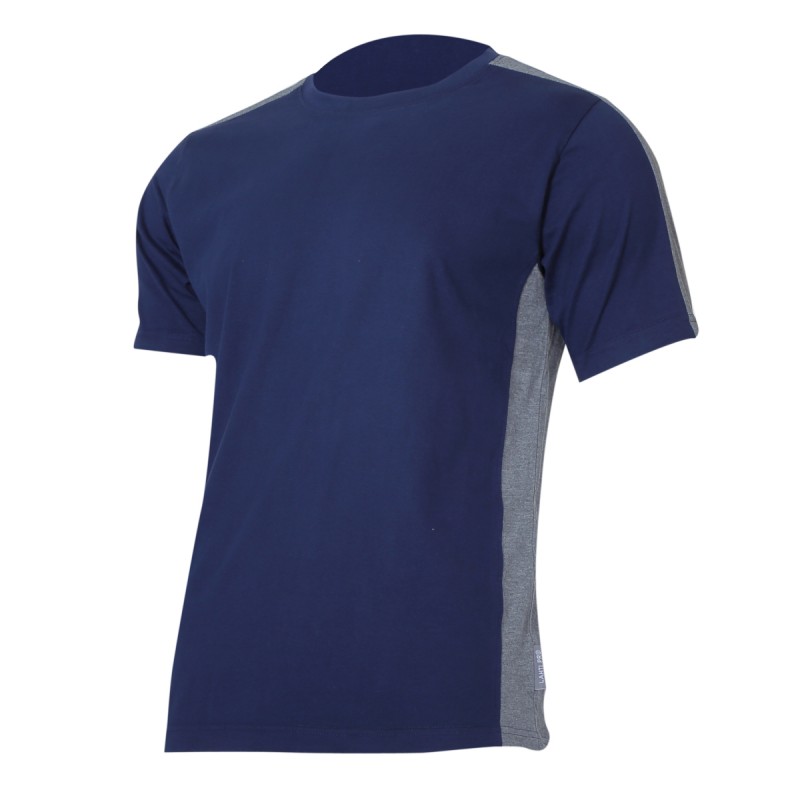 TRICOU BUMBAC MULTICOLOR / ALBASTRU-GRI - M