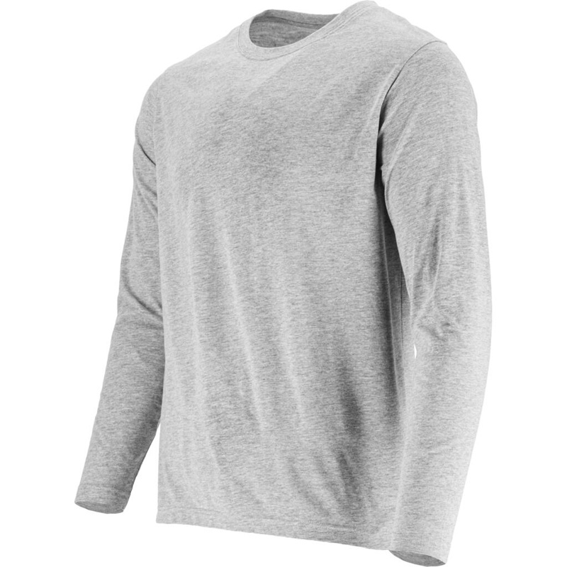 TRICOU BUMBAC SUBTIRE CU MANECA LUNGA / GRI - 2XL