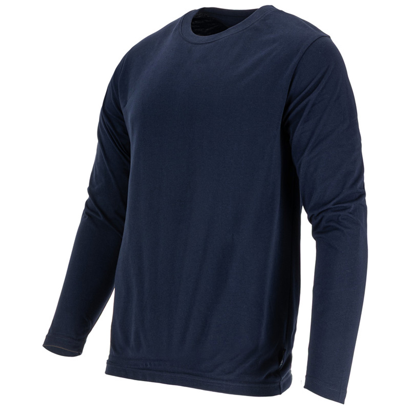 TRICOU BUMBAC SUBTIRE CU MANECA LUNGA / BLEUMARIN - L