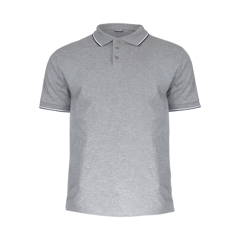 TRICOU BUMBAC POLO SUBTIRE / GRI - XL
