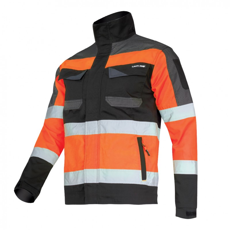 JACHETA REFLECTORIZANTA SLIM-FIT / PORTOCALIU - 3XL