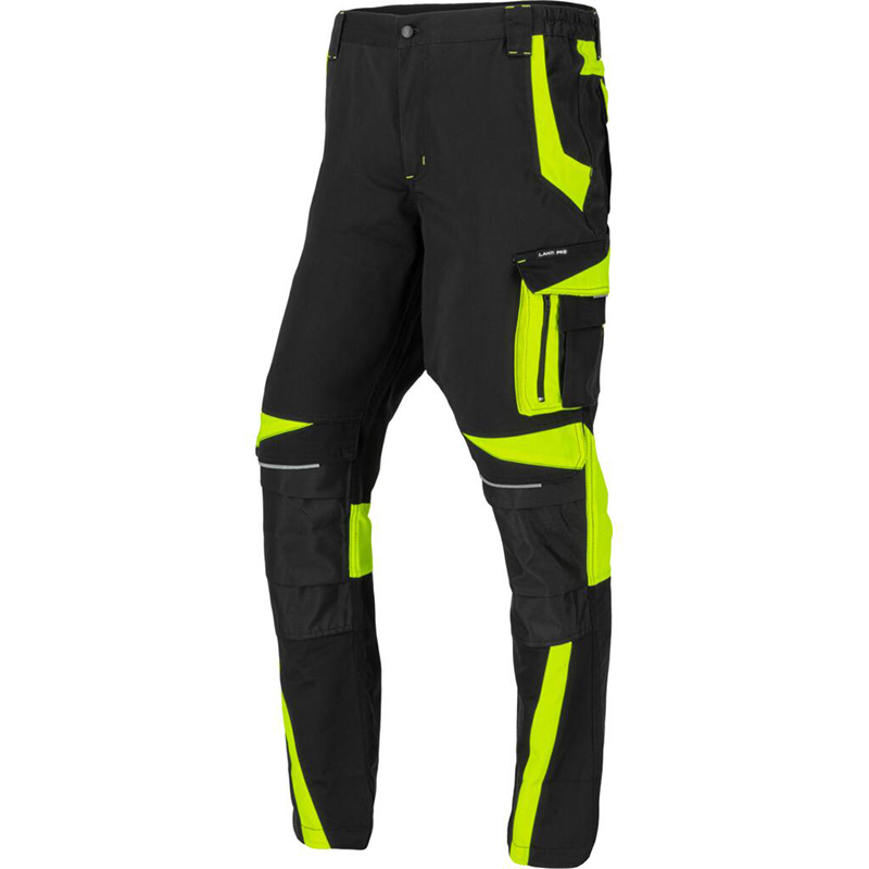 PANTALON LUCRU CU INSERTII CONTRASTANTE VIZIBILE - M