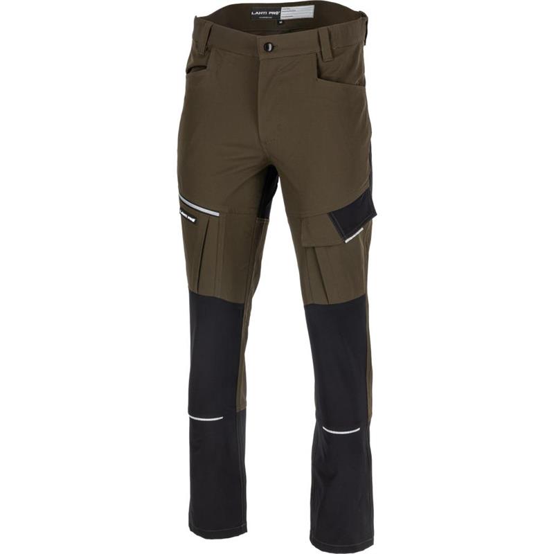 PANTALON LUCRU SLIM-FIT-ELASTIC USOR / KAKI - 2XL
