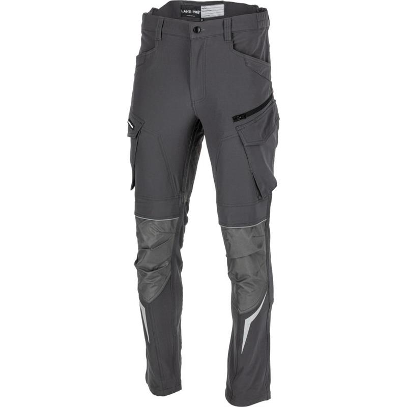 PANTALON LUCRU SLIM-FIT-ELASTIC INTARIT / GRI - 3XL