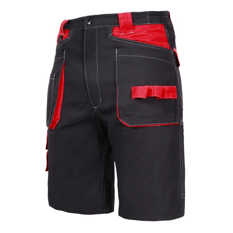 PANTALON LUCRU BUMBAC SCURT / NEGRU - L/H-176