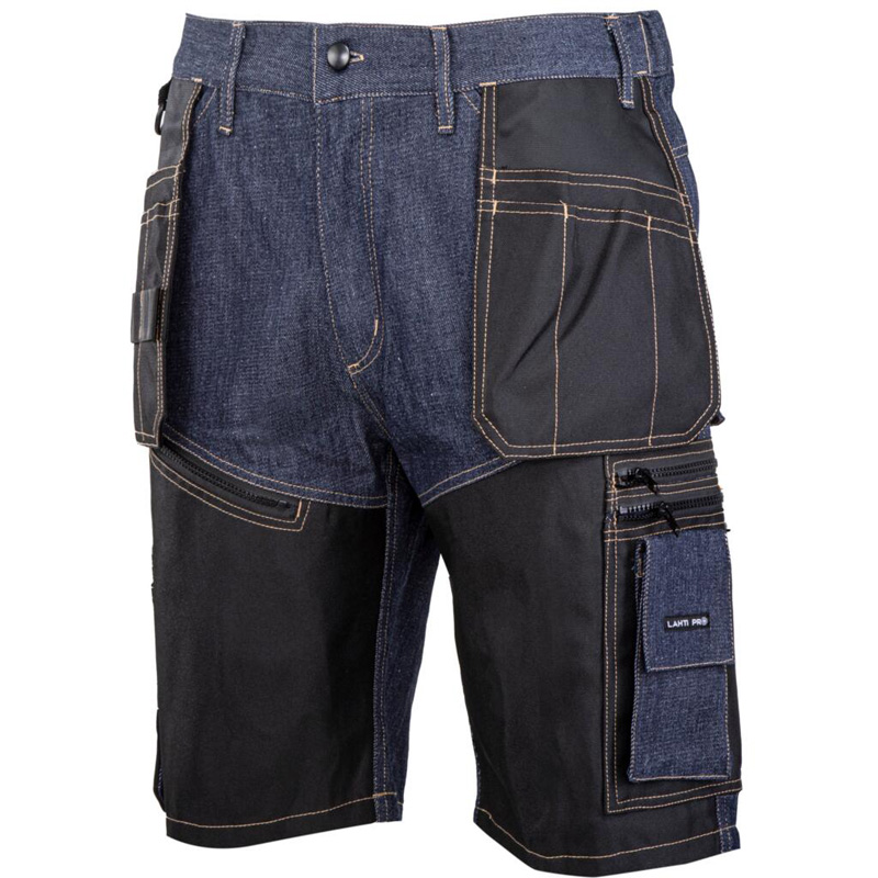 PANTALON LUCRU TIP-BLUGI SCURT CU INTARITURA - M