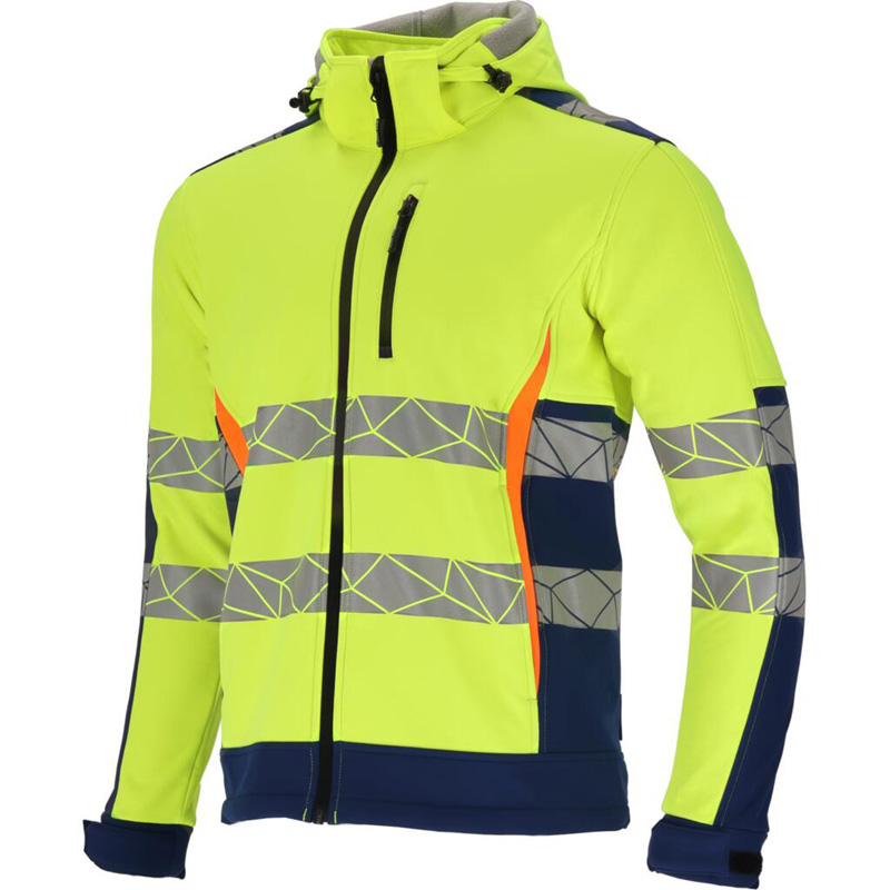 JACHETA REFLECTORIZANTA ELASTICA CU MODEL / VERDE - 2XL