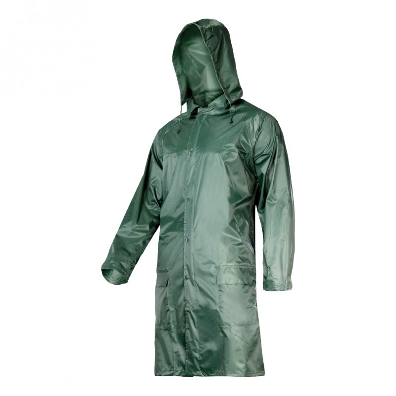 PELERINA PLOAIE CU NASTURI SI FERMOAR / VERDE - XL