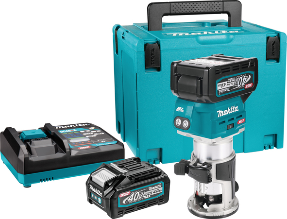 Makita Masina de frezat unimanuala XGT 40Vmax RT001GM210