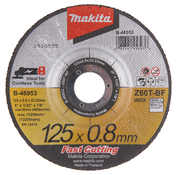 DISC TAIERE INOX Z60T 125X0.8X22.23