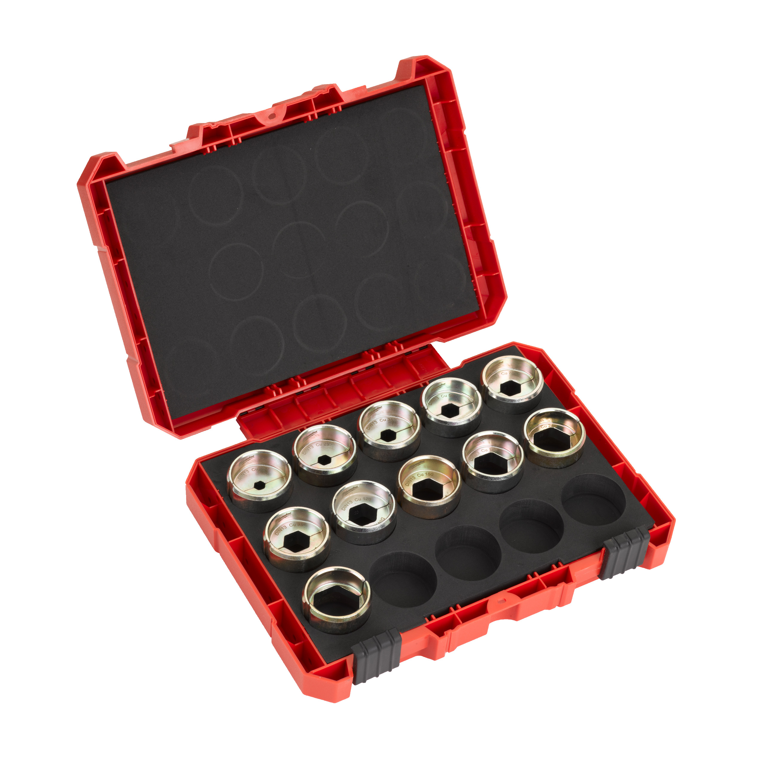 DIN13 Cu Set bacuri de sertizare (11) - 16, 25, 35, 50, 70, 95, 120, 150, 185, 240 & 300 mm²